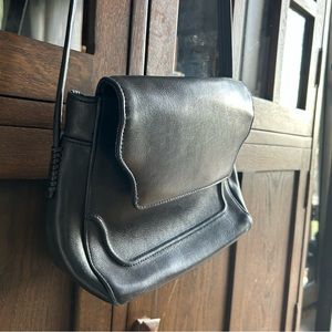 Tignanello Blue Leather Crossbody